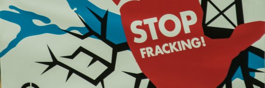 Demonstration gegen Fracking